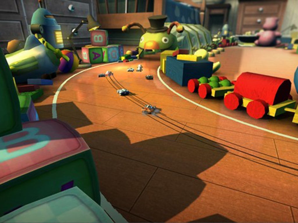 Toy car racing store game